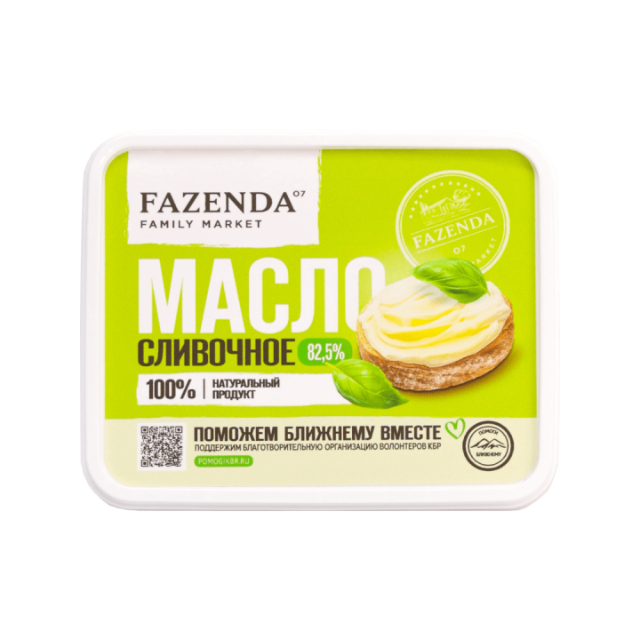 Масло сливочное 82.5% (сладко-сливочное несоленое) 